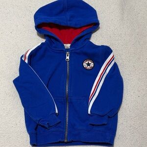 Converse Kids' Royal Blue Hoodie with Red Lining